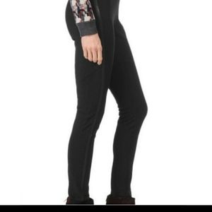 Rag & Bone Black Van Dyke Leather Trim Leggings